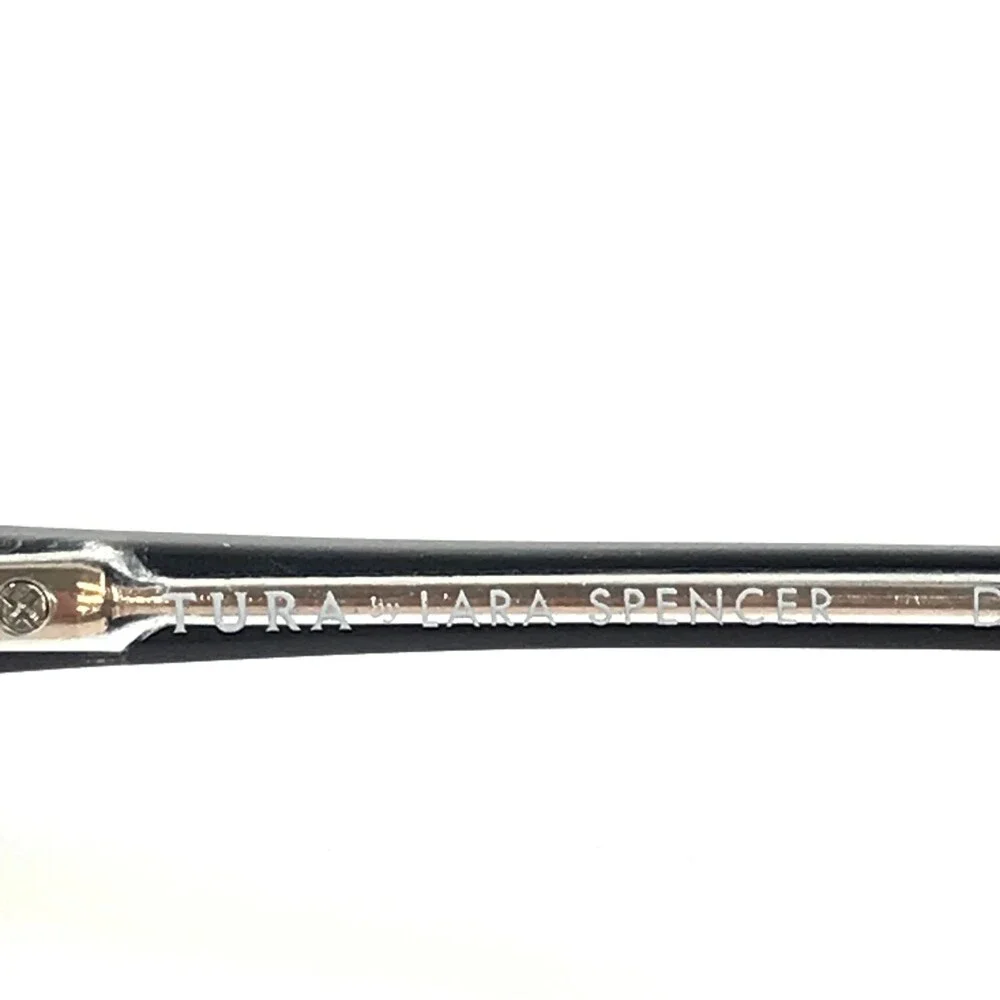 Tura by Lara Spencer Eyeglasses Frame LS114 BLK Black on Clear Cat Eye 53-16-135